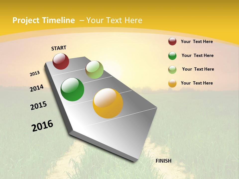 Road Environmental Way PowerPoint Template