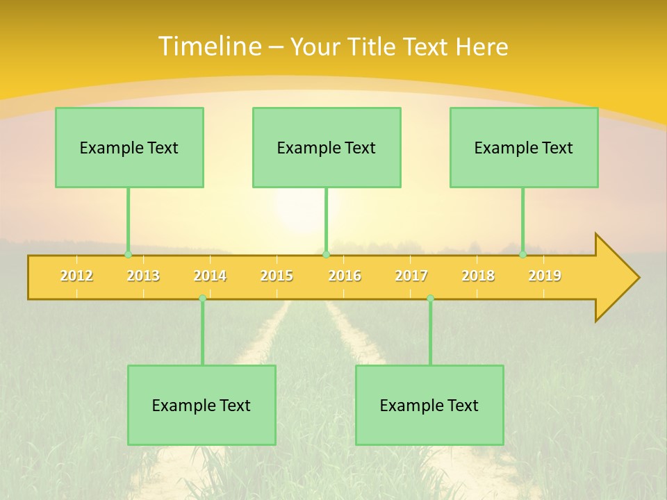 Road Environmental Way PowerPoint Template