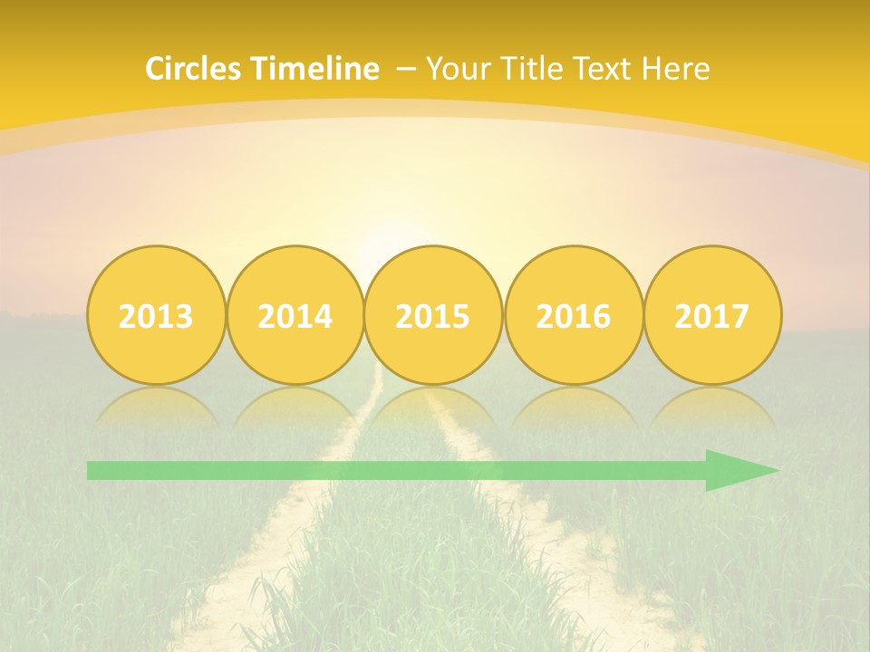 Road Environmental Way PowerPoint Template