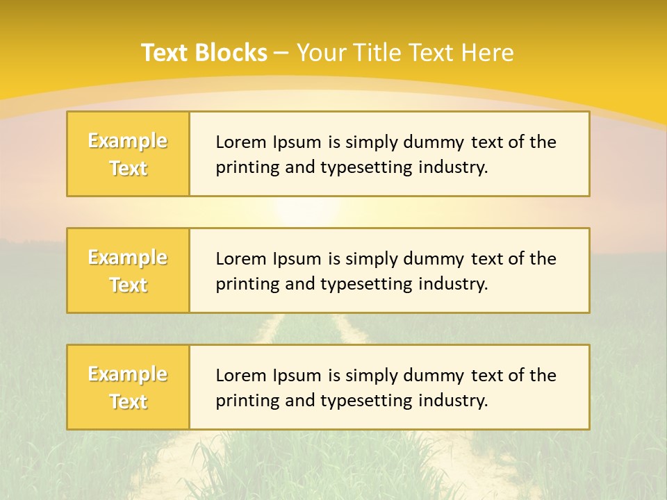 Road Environmental Way PowerPoint Template