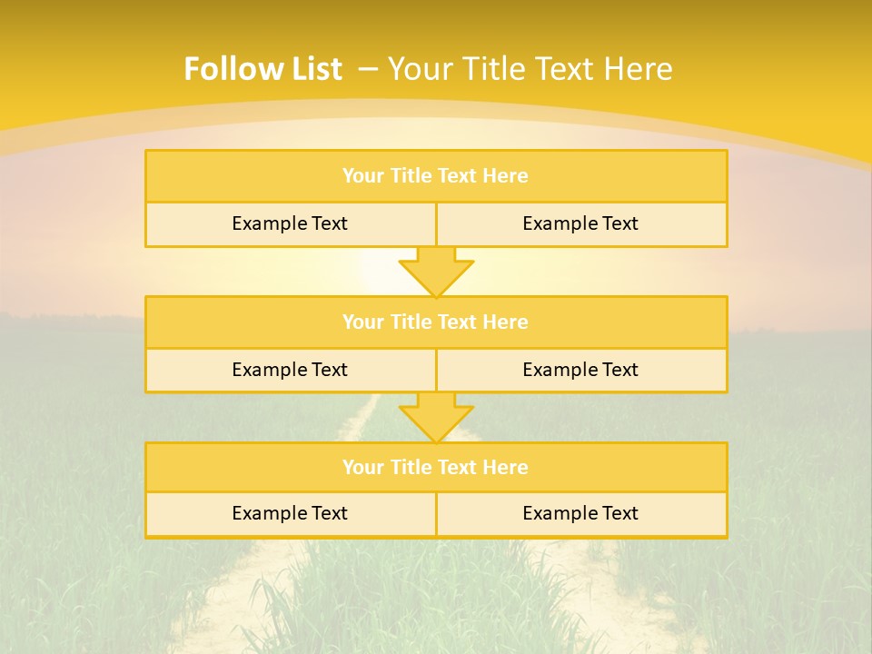 Road Environmental Way PowerPoint Template