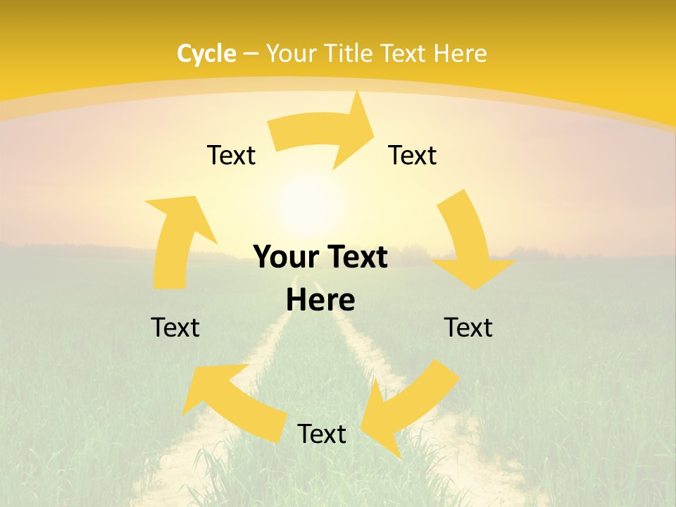 Road Environmental Way PowerPoint Template