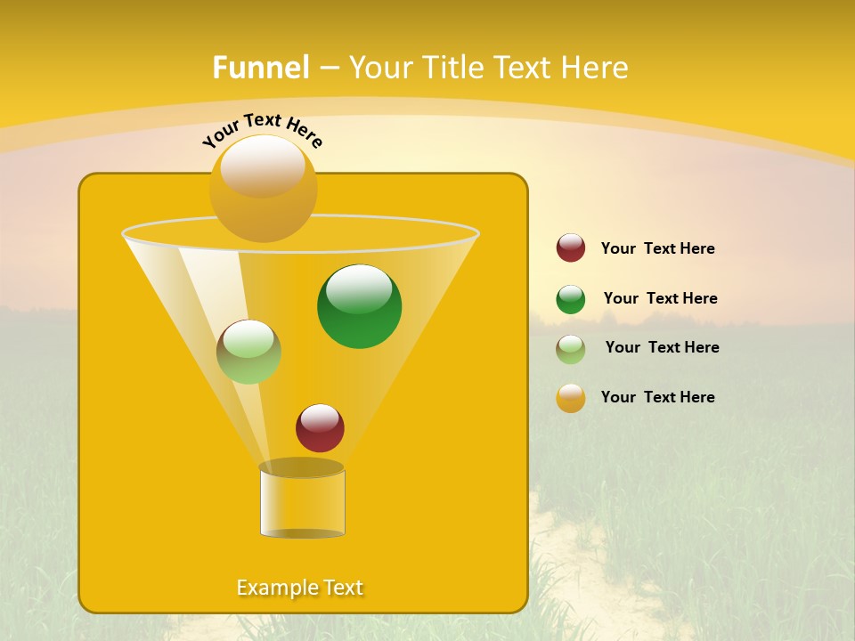 Road Environmental Way PowerPoint Template