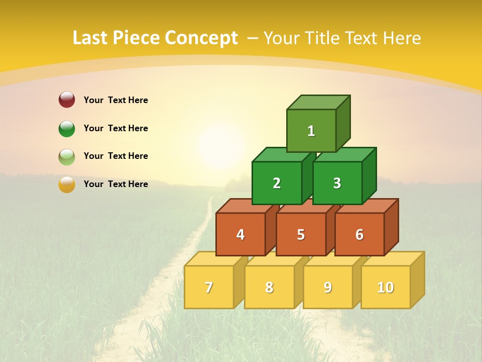 Road Environmental Way PowerPoint Template