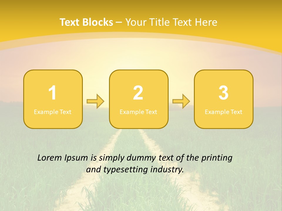 Road Environmental Way PowerPoint Template