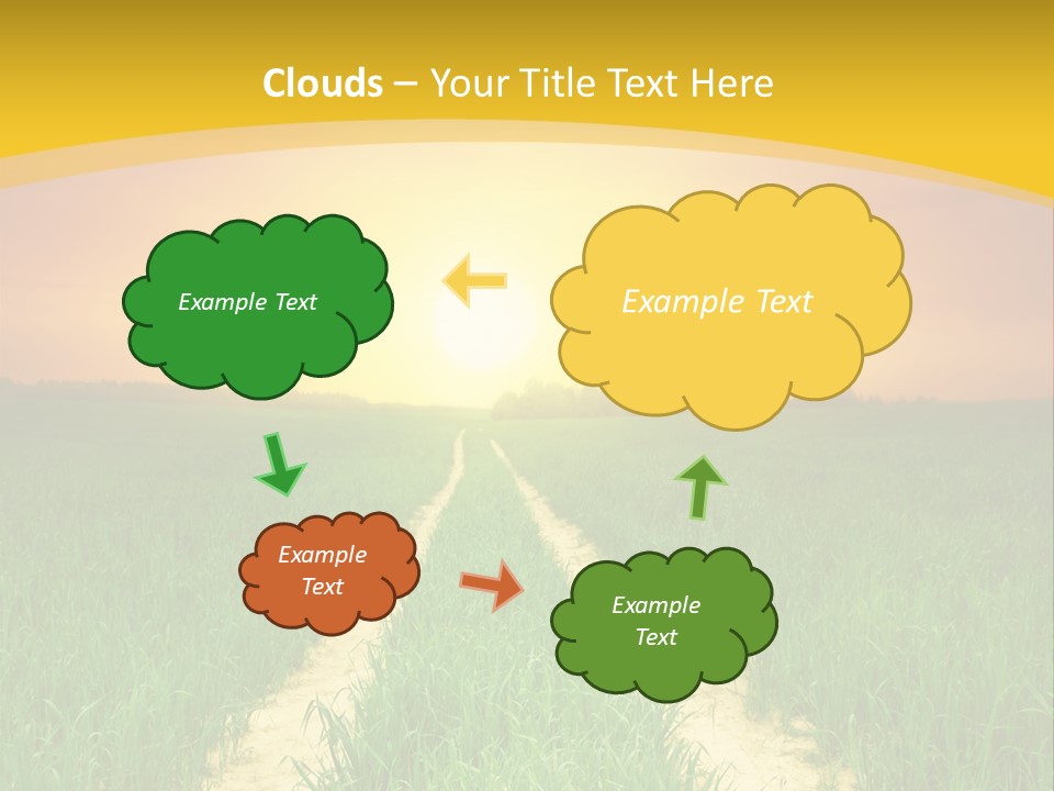 Road Environmental Way PowerPoint Template