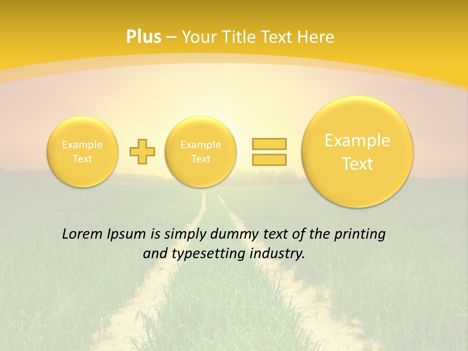 Road Environmental Way PowerPoint Template