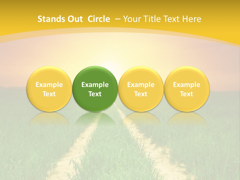 Road Environmental Way PowerPoint Template