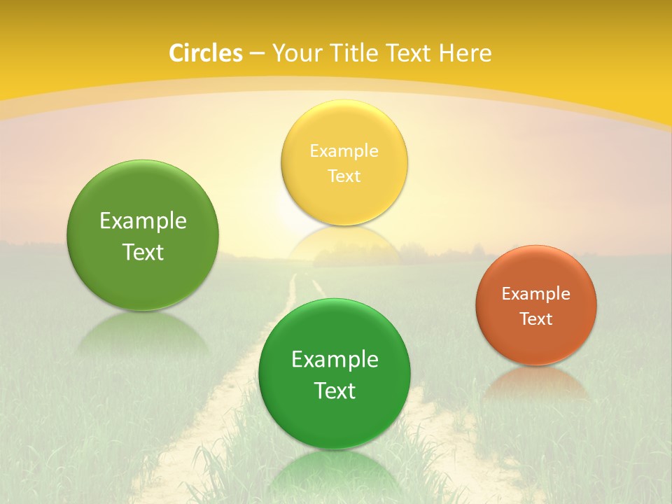 Road Environmental Way PowerPoint Template