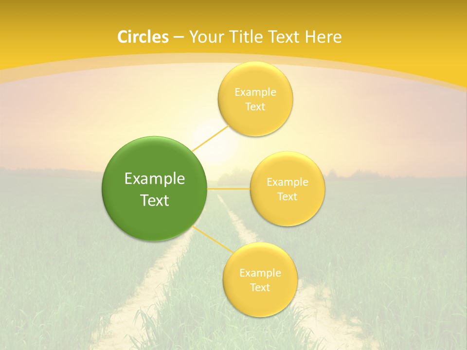 Road Environmental Way PowerPoint Template
