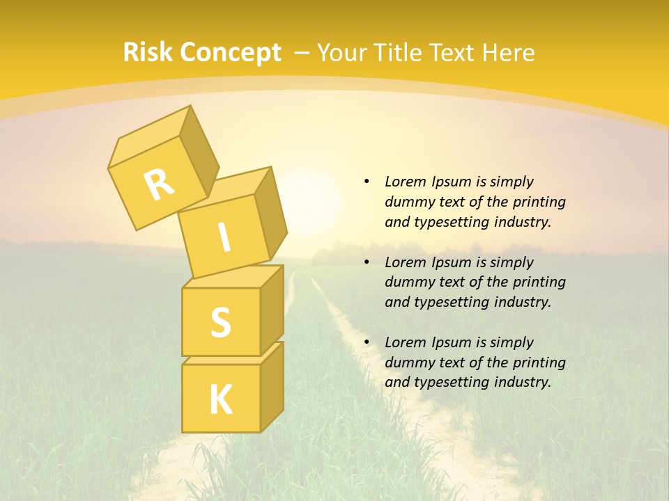 Road Environmental Way PowerPoint Template