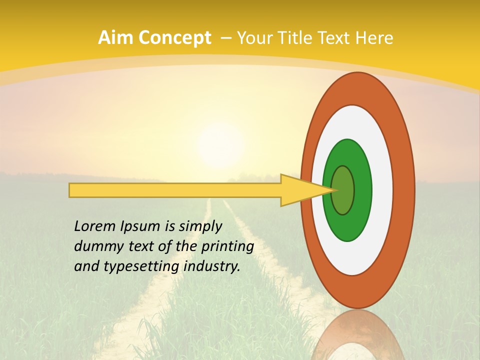 Road Environmental Way PowerPoint Template