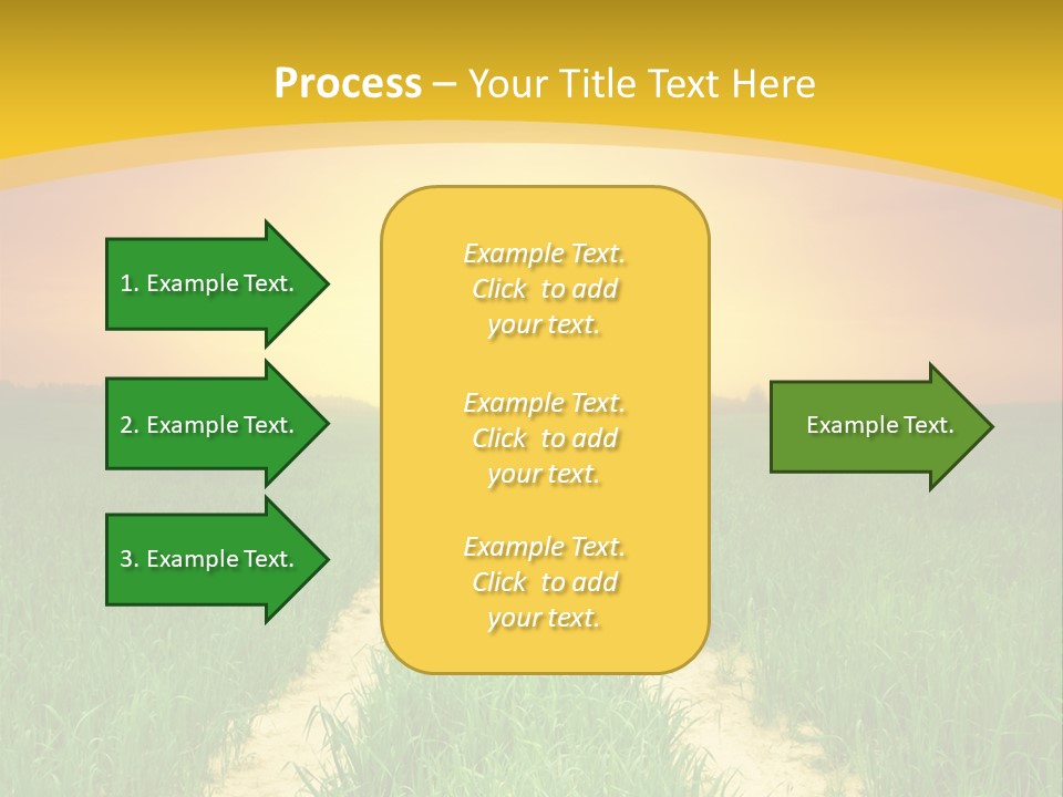 Road Environmental Way PowerPoint Template