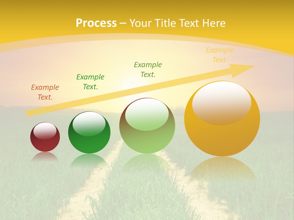 Road Environmental Way PowerPoint Template