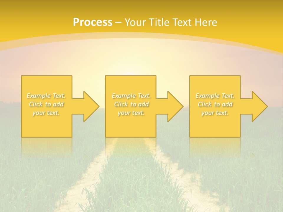 Road Environmental Way PowerPoint Template