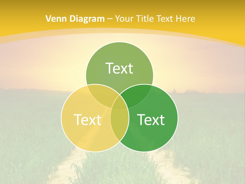 Road Environmental Way PowerPoint Template