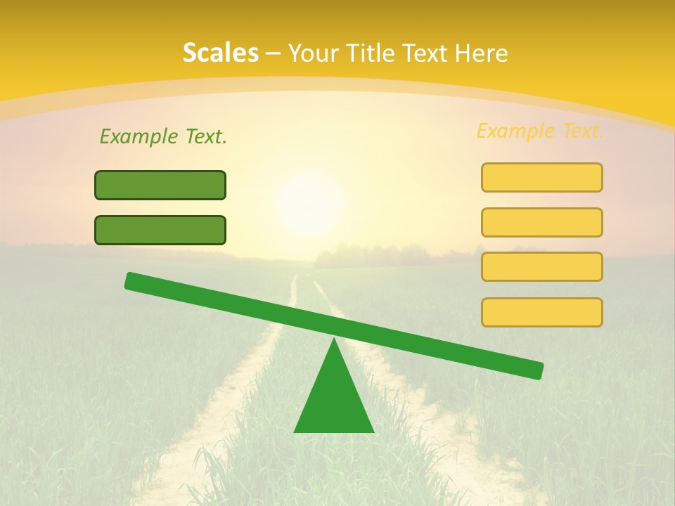 Road Environmental Way PowerPoint Template