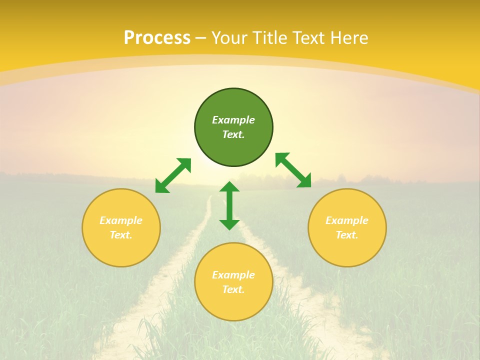 Road Environmental Way PowerPoint Template