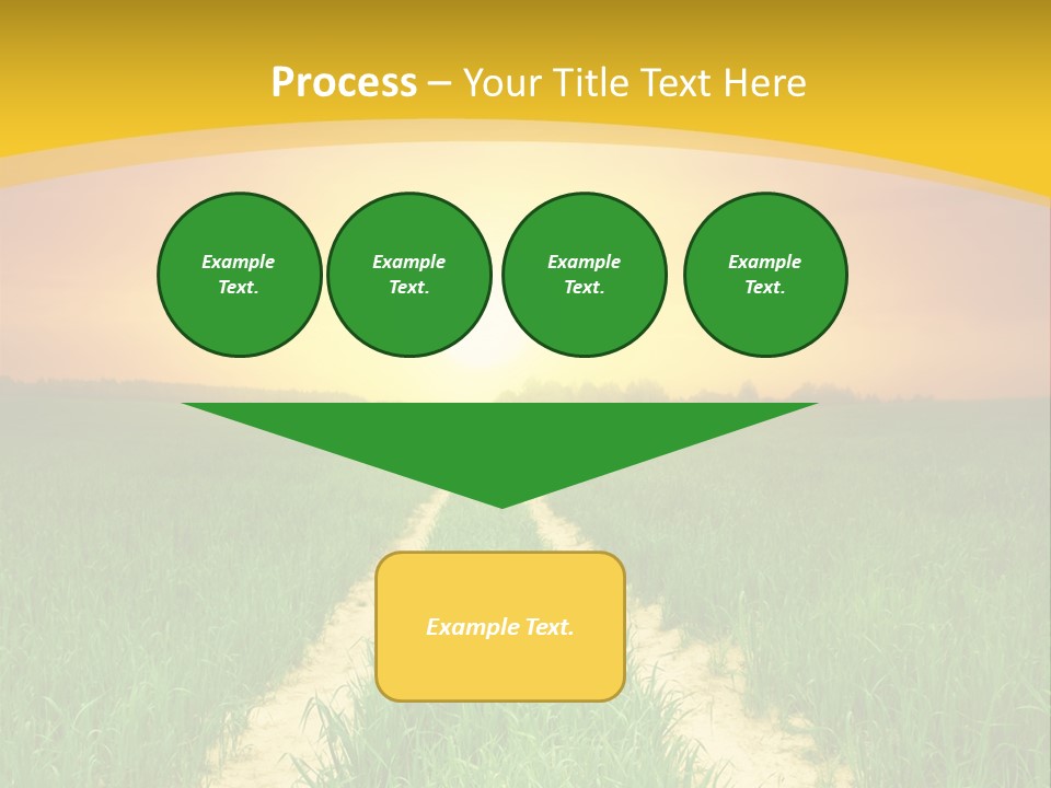 Road Environmental Way PowerPoint Template