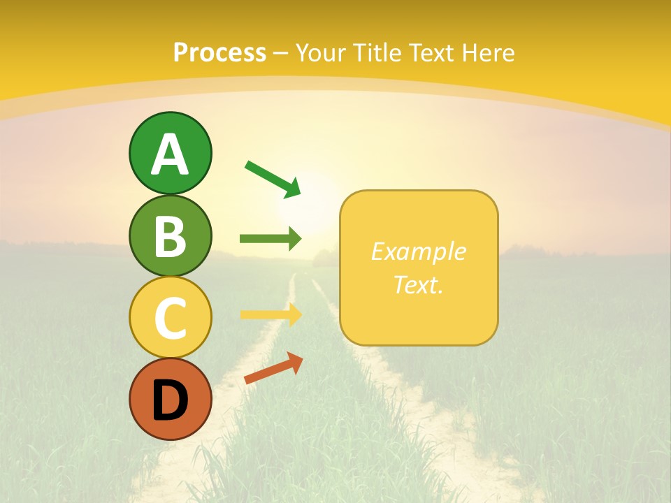Road Environmental Way PowerPoint Template
