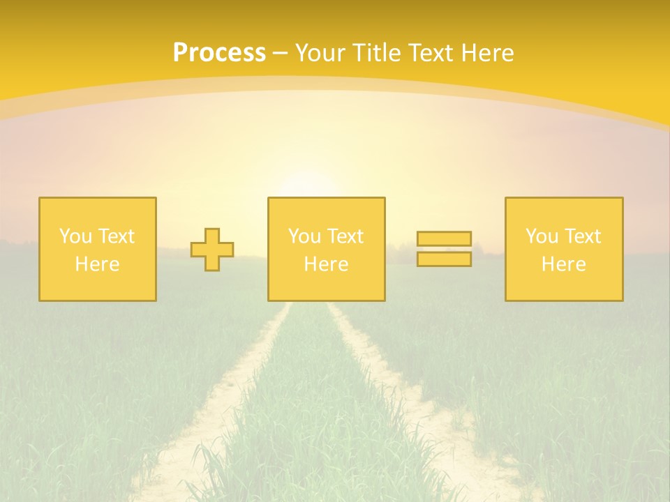 Road Environmental Way PowerPoint Template