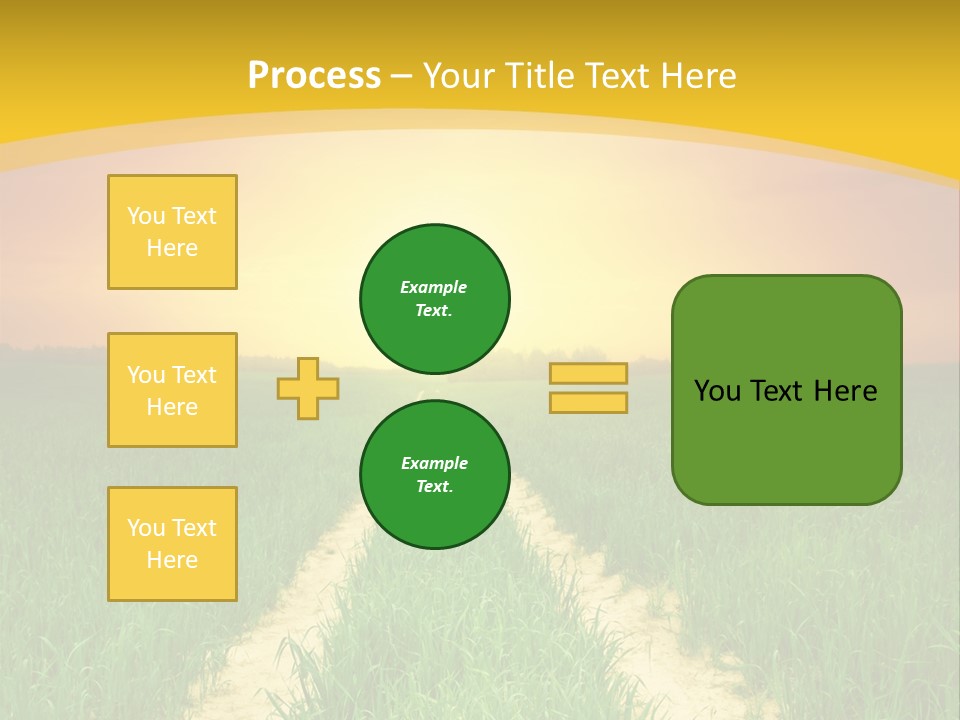 Road Environmental Way PowerPoint Template
