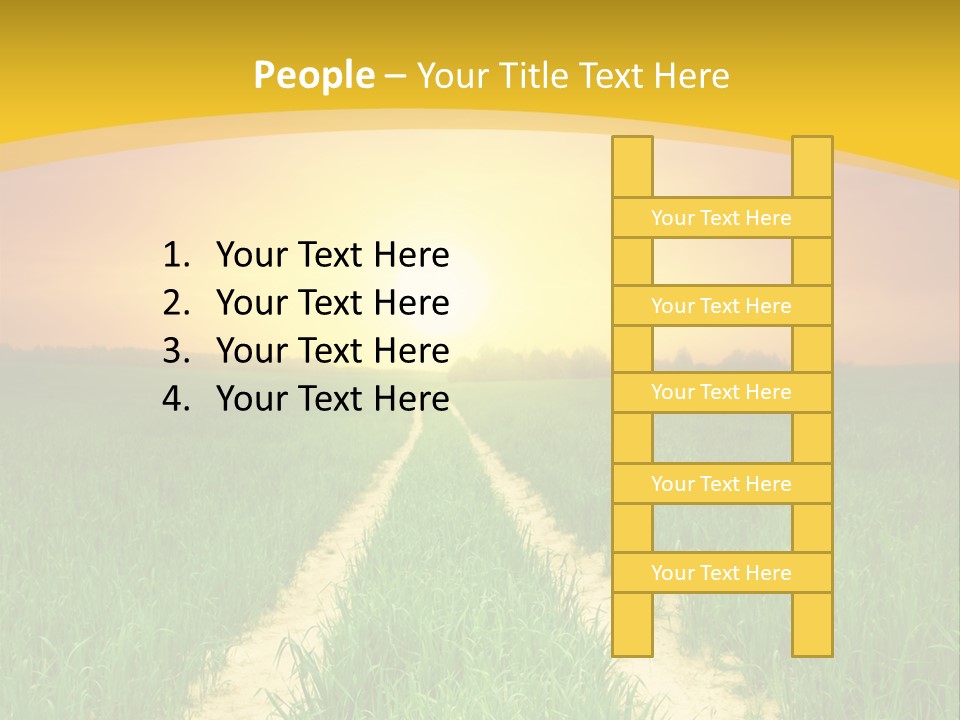 Road Environmental Way PowerPoint Template