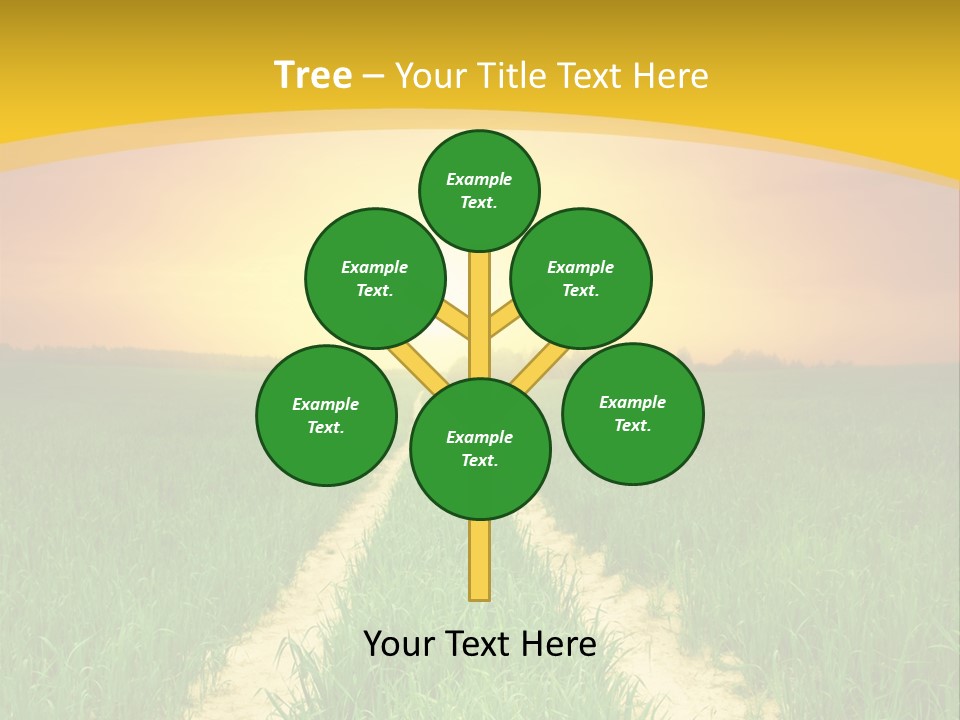 Road Environmental Way PowerPoint Template