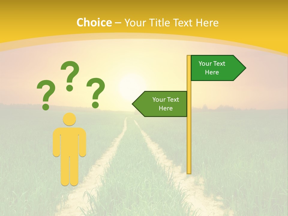 Road Environmental Way PowerPoint Template