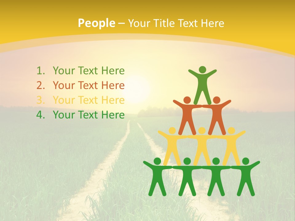 Road Environmental Way PowerPoint Template