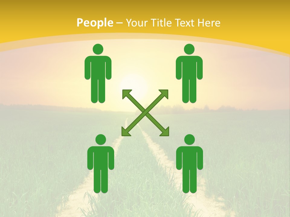 Road Environmental Way PowerPoint Template
