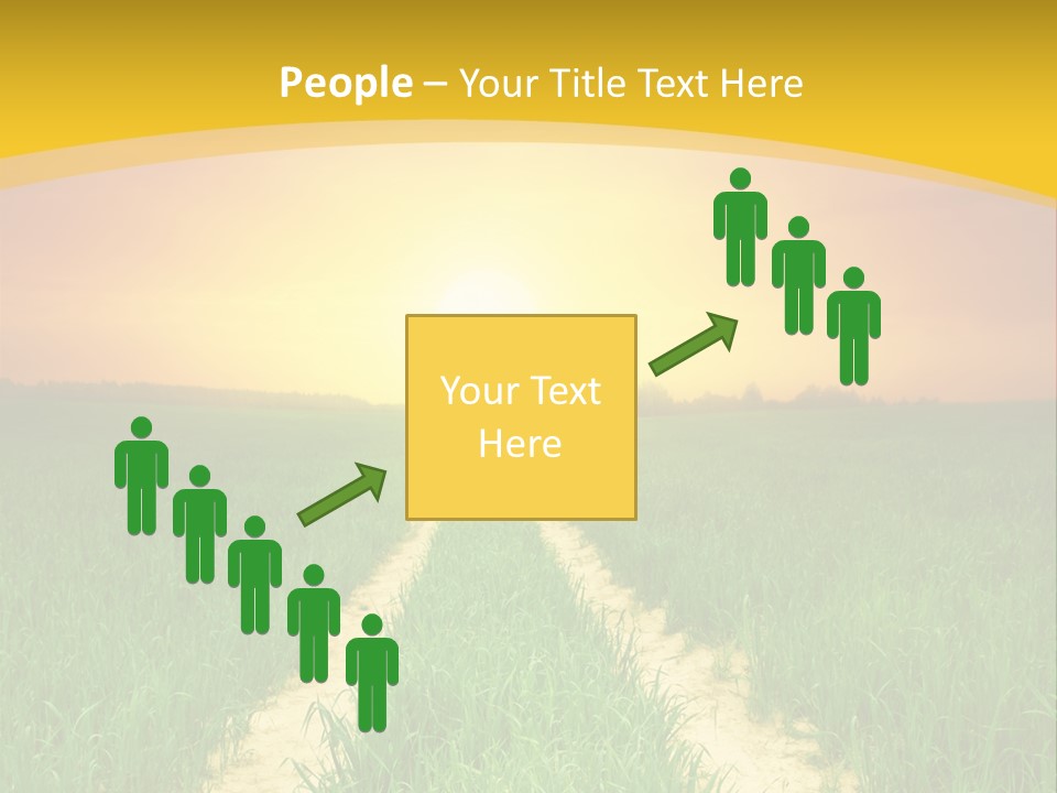 Road Environmental Way PowerPoint Template