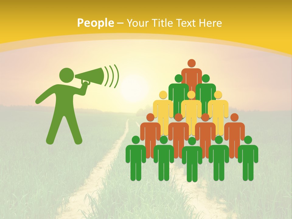 Road Environmental Way PowerPoint Template