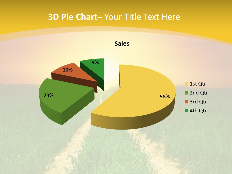 Road Environmental Way PowerPoint Template