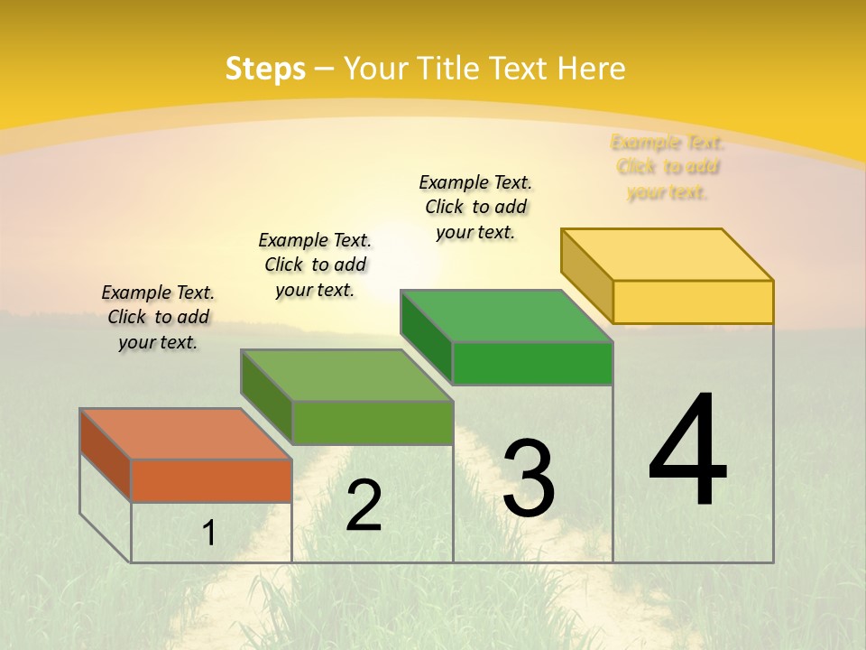 Road Environmental Way PowerPoint Template