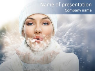 Beauty Cold Winter PowerPoint Template