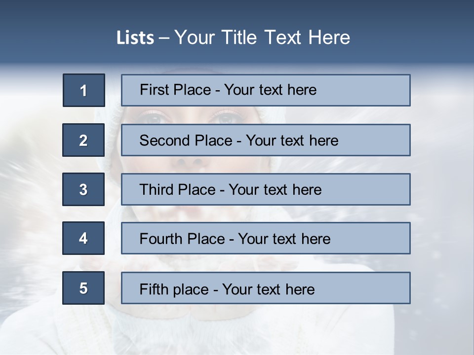 Beauty Cold Winter PowerPoint Template