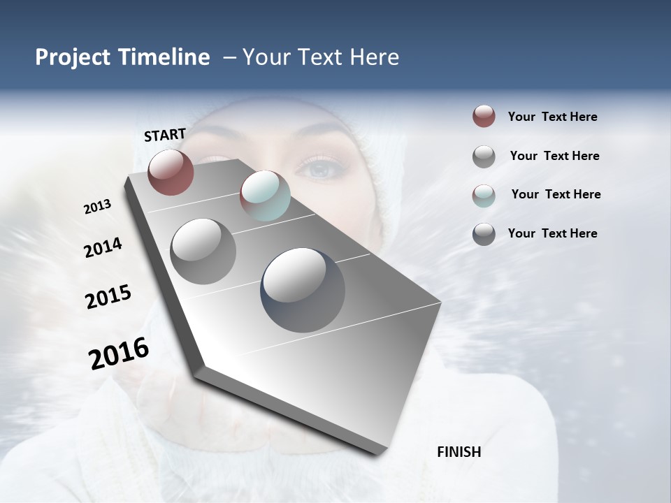 Beauty Cold Winter PowerPoint Template