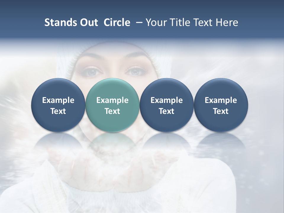 Beauty Cold Winter PowerPoint Template