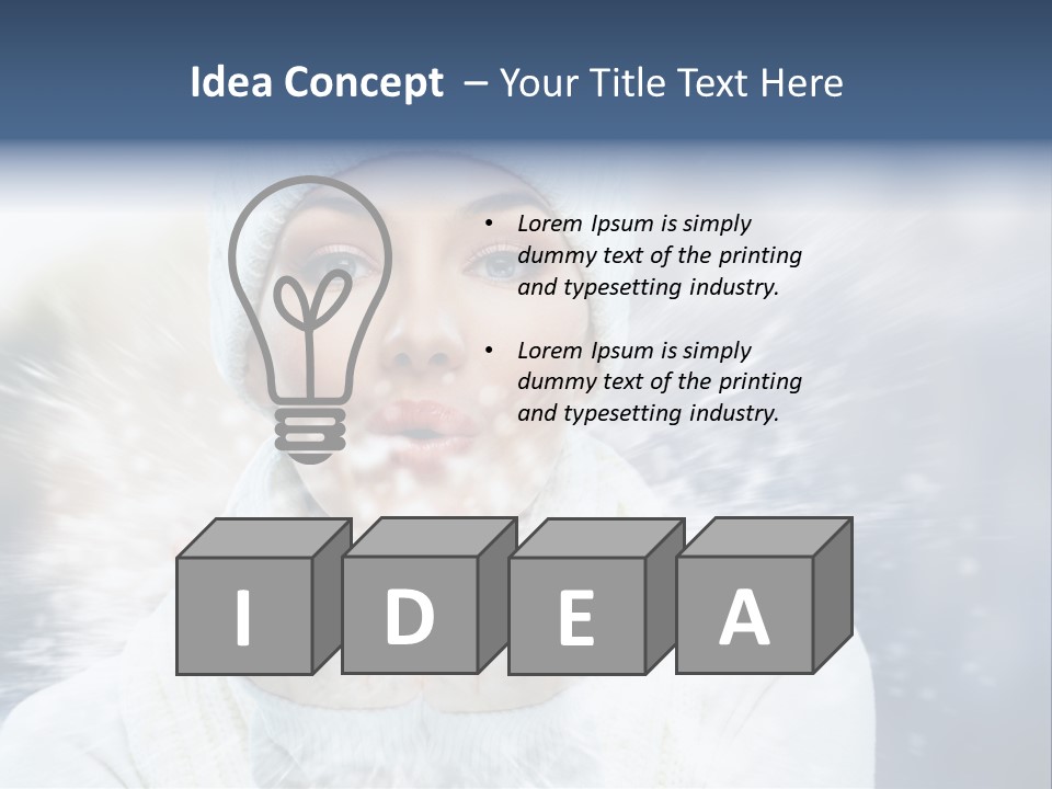 Beauty Cold Winter PowerPoint Template