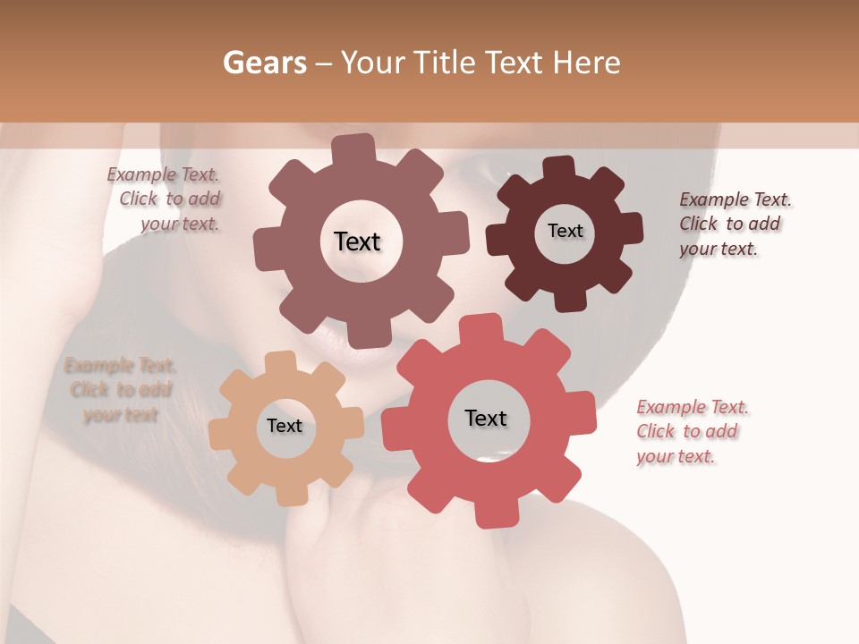 Makeup Beautiful Lips PowerPoint Template