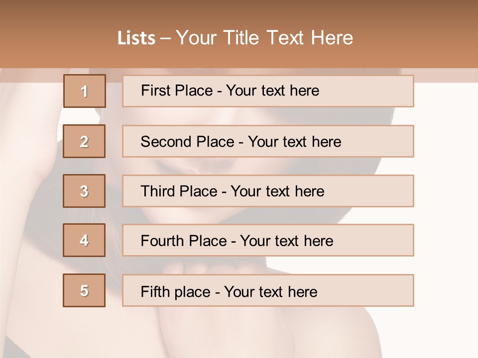 Makeup Beautiful Lips PowerPoint Template