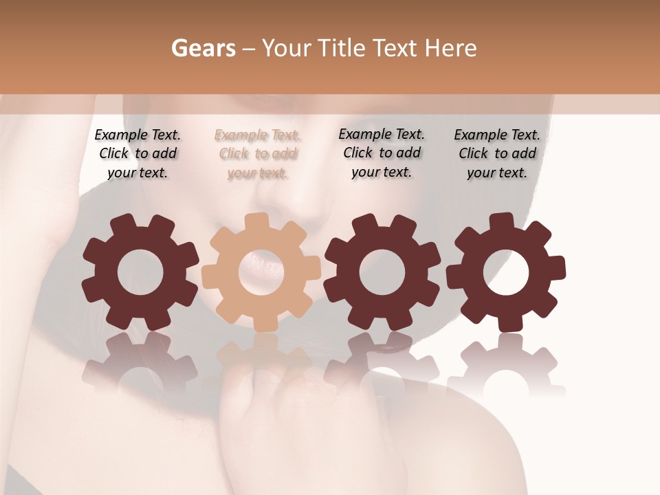 Makeup Beautiful Lips PowerPoint Template