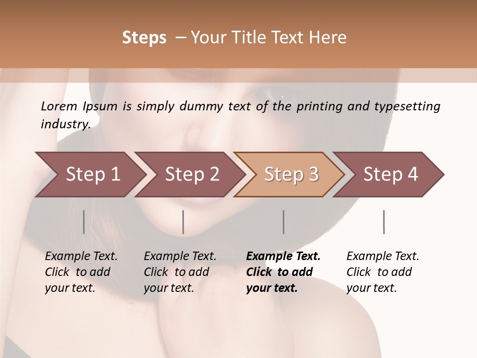 Makeup Beautiful Lips PowerPoint Template