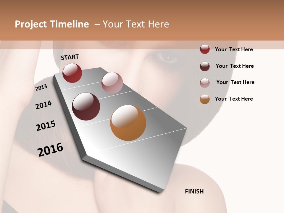 Makeup Beautiful Lips PowerPoint Template