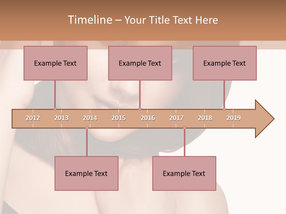 Makeup Beautiful Lips PowerPoint Template