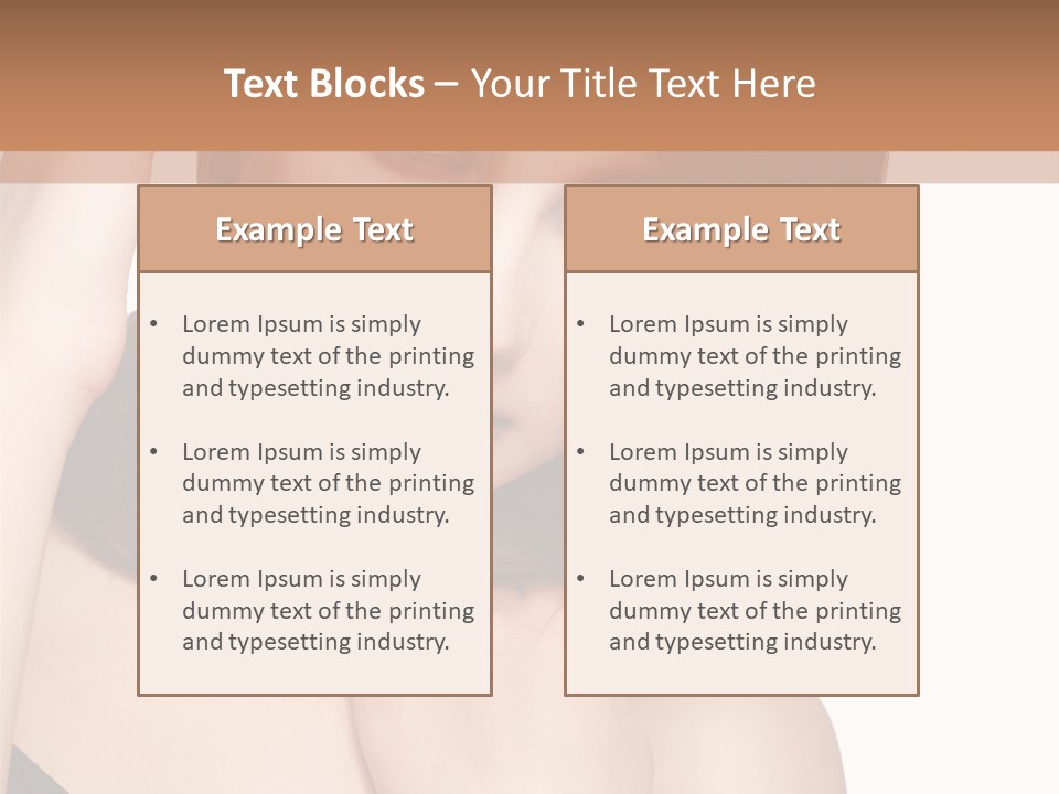 Makeup Beautiful Lips PowerPoint Template