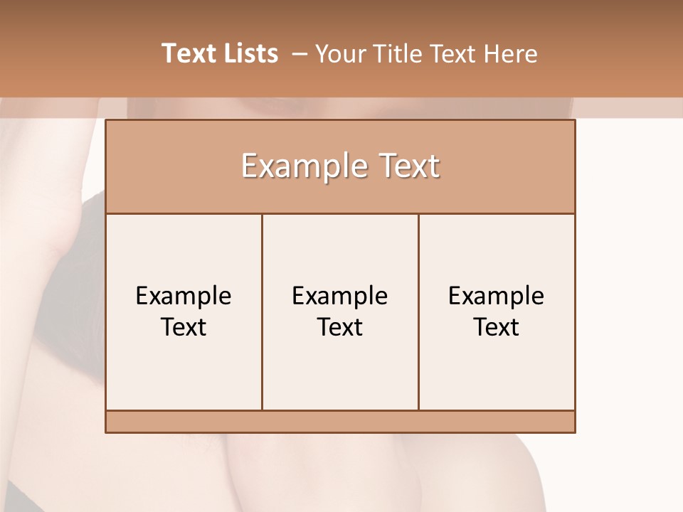 Makeup Beautiful Lips PowerPoint Template