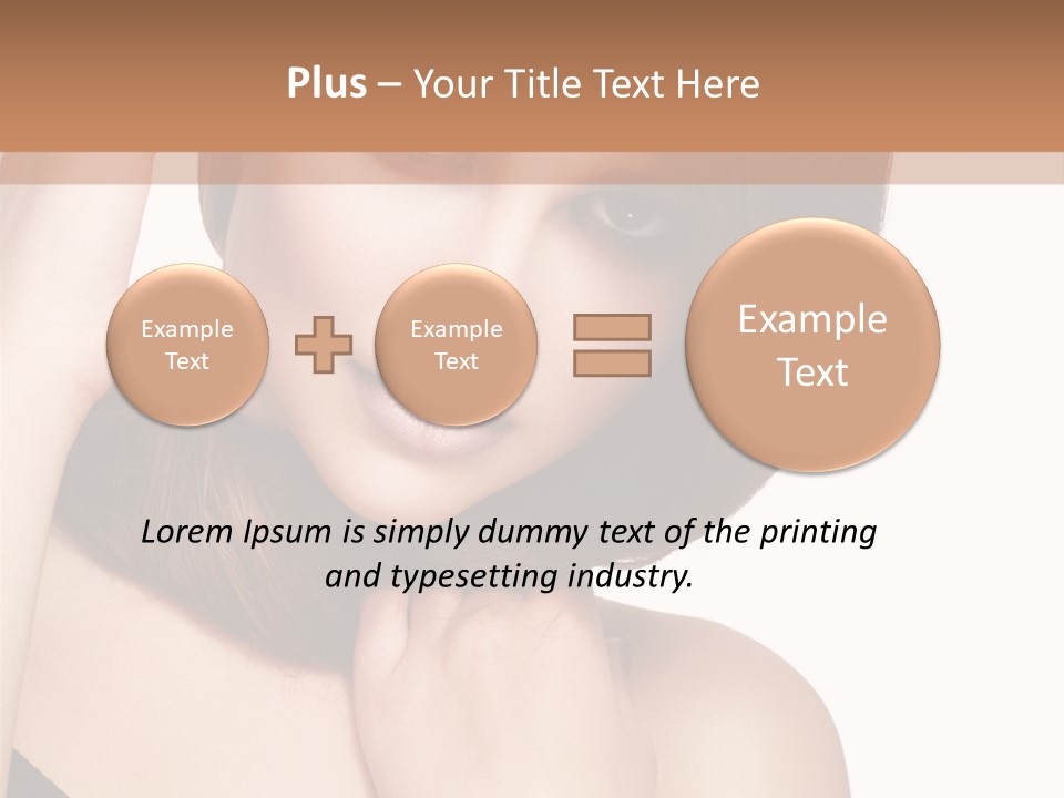 Makeup Beautiful Lips PowerPoint Template