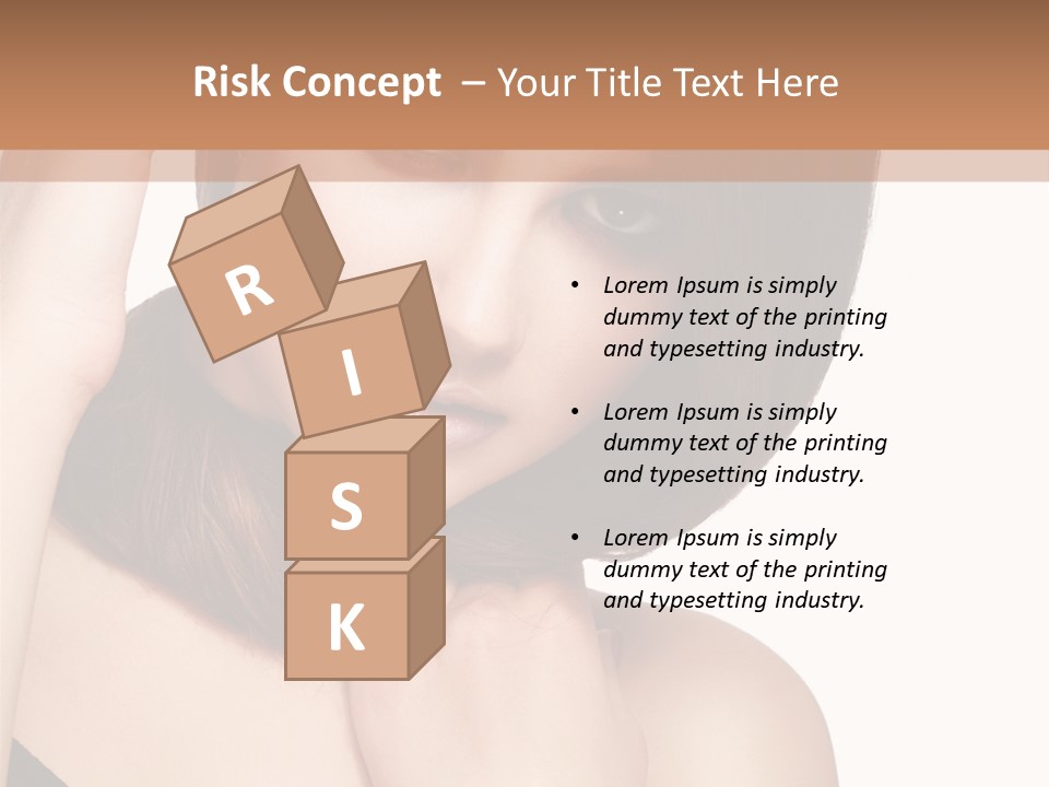 Makeup Beautiful Lips PowerPoint Template